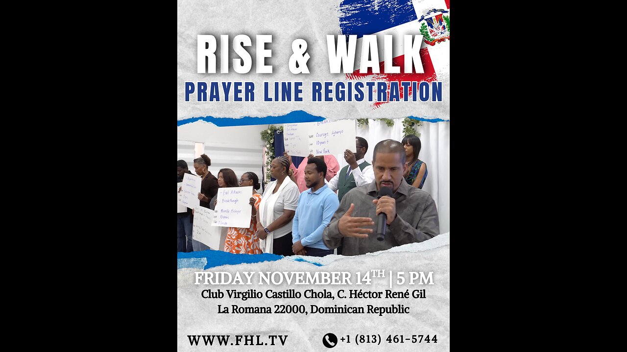 𝐃𝐨𝐧’𝐭 𝐌𝐢𝐬𝐬 𝐭𝐡𝐞 𝐏𝐫𝐚𝐲𝐞𝐫 𝐋𝐢𝐧𝐞 𝐒𝐜𝐫𝐞𝐞𝐧𝐢𝐧𝐠 — 𝐑𝐢𝐬𝐞 & 𝐖𝐚𝐥𝐤 𝐑𝐞𝐯𝐢𝐯𝐚𝐥 🇩🇴🔥