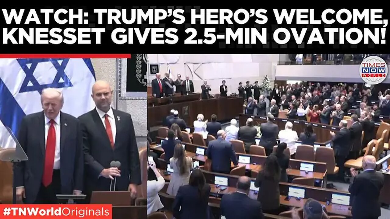 Trump Gets 2.5-Min Standing Ovation In Israel’s Knesset
