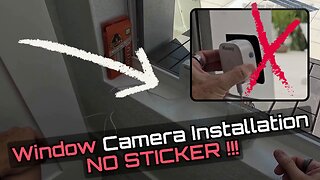 How To Mount a Window Security Camera Without Velcro Sticker — Better Method Shown