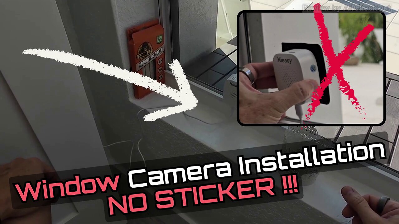 How To Mount a Window Security Camera Without Velcro Sticker — Better Method Shown