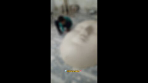 Clay Modling Face' sculpture By Artist Shahid