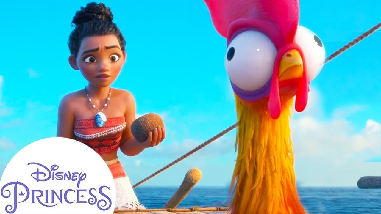 Hei hei and moana😂😂