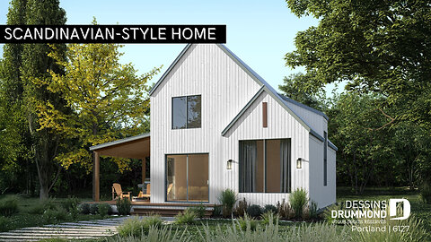 Scandinavian Single-Family Home by Drummond House Plans