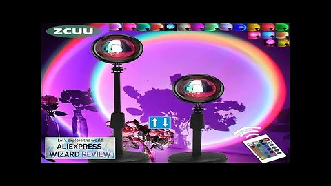 Sunset Projector Lamp Rainbow Atmosphere Night Light Sunset Light For Bedroom Room Review