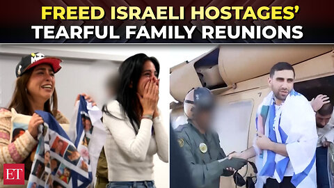 Israel releases new emotional footage of freed hostages’ tearful reunions, families break down