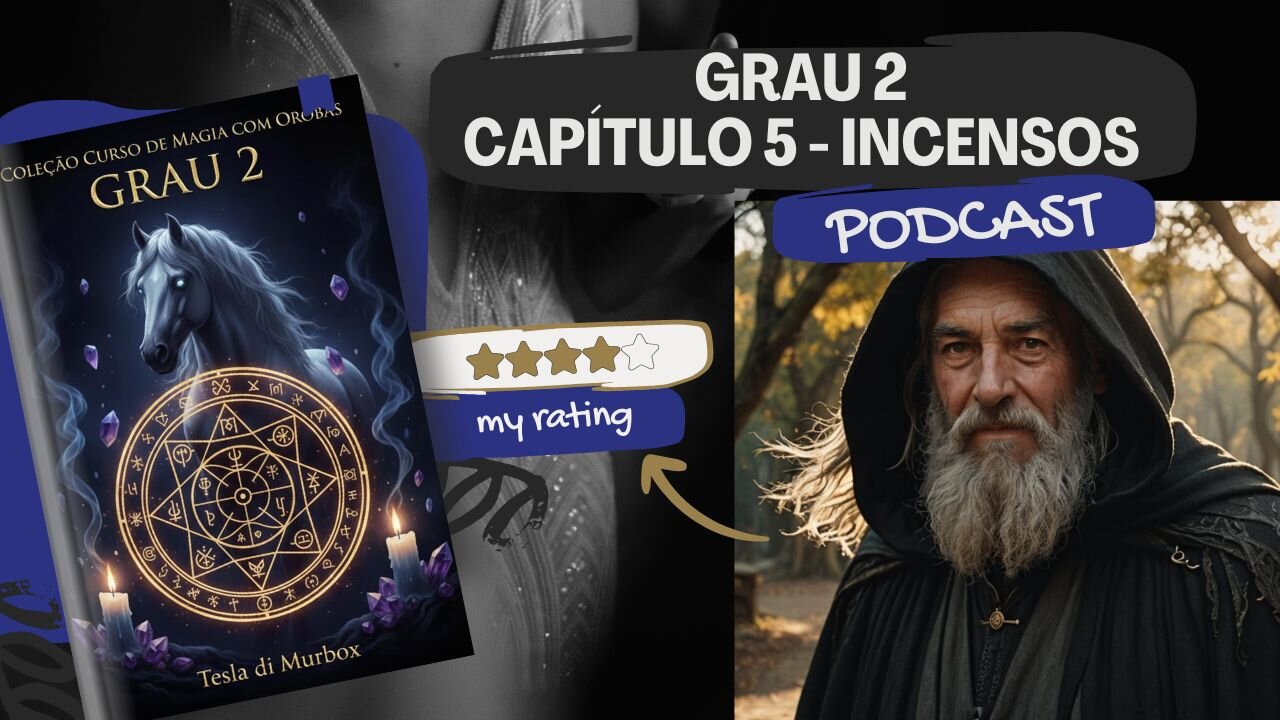 Podcast sobre o capítulo 5 - Incensos & Orobás do livro "Grau 2" de Tesla di Murbox