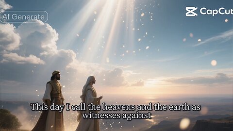 “This day I call the heavens and the earth as witnesses against you that I... — Deuteronomy 30:19