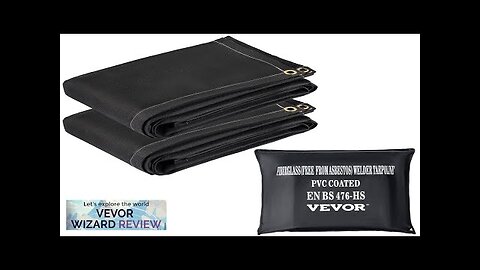 VEVOR Fire Blankets 2 Pack Welding Blankets 8' x 10' Fire Suppression Review