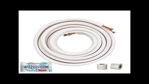 VEVOR 50FT Mini Split Line Set 1/4" & 1/2" O.D Copper Pipes Review