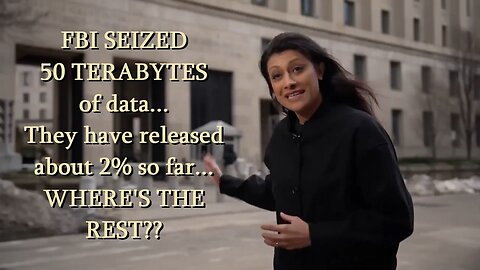 FBI seized ~50 TERABYTES of files from Epstein properties⁉️Where's the rest❓