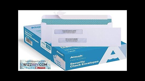 Aimoh 500#8 Double Window Self Seal Security Envelopes for Business Checks Review