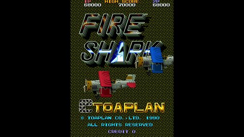 Fire Shark Arcade Game, Toaplan 1990, Longplay