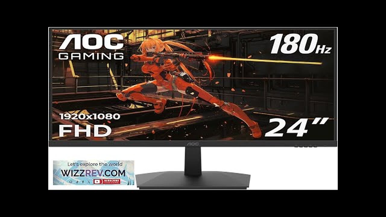 AOC 24G15N 24" Gaming Monitor Full HD 1920x1080 180Hz 1ms 1x HDMI Review