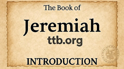 Jeremiah (Introduction) (Bible Study)