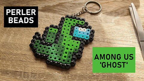 Perler Beads - Among Us 'Ghost' Keyring