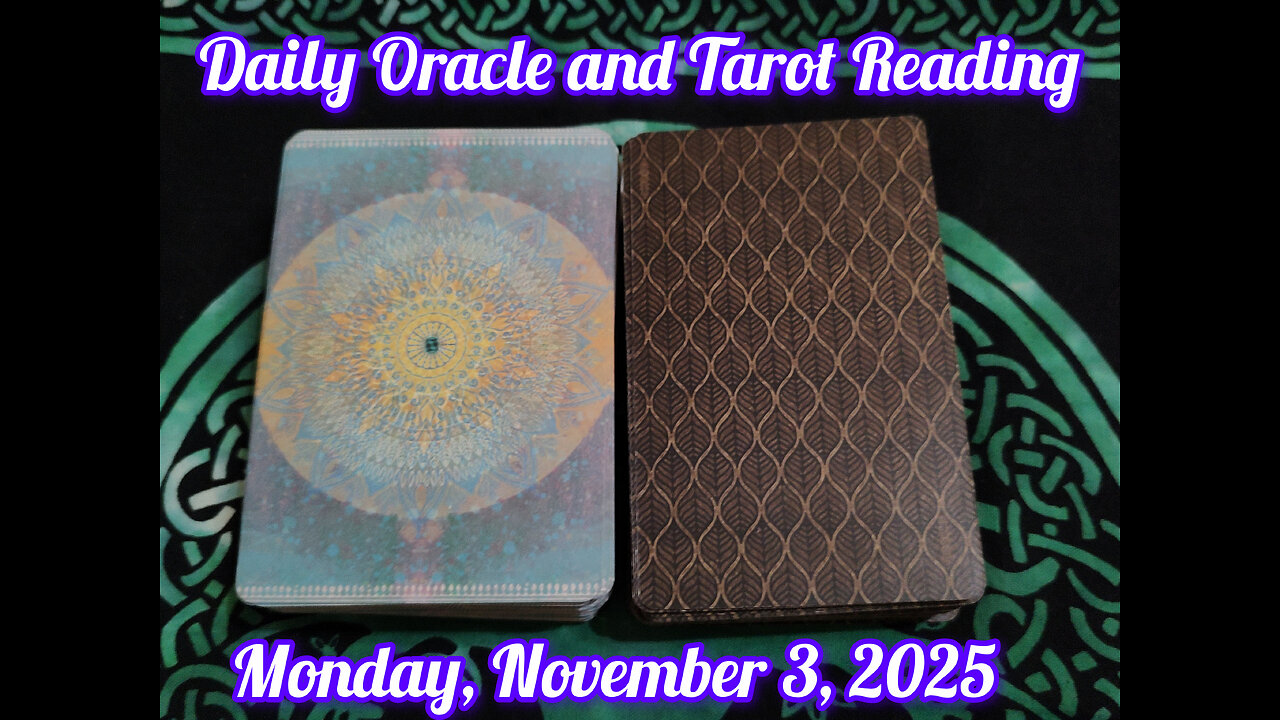 Daily Oracle and Tarot Reading: Monday, November 3, 2025
