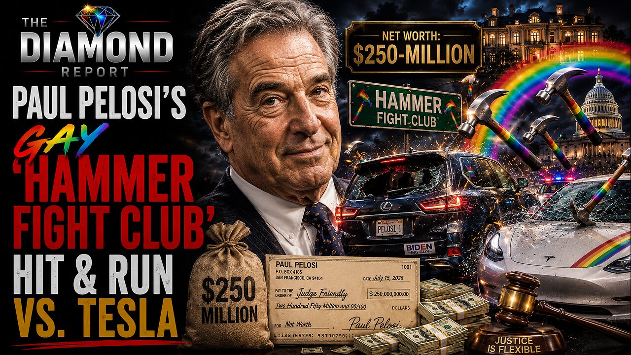CLIP — Paul Pelosi's 'Gay Hammer Fight Club' Hit & Run Vs. Tesla