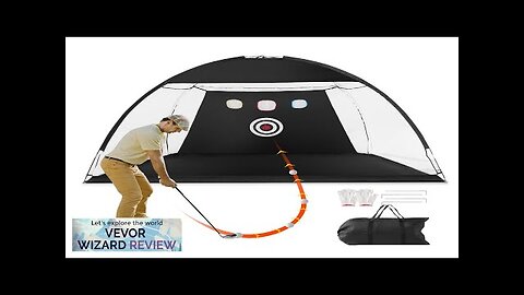 VEVOR Golf Net 10x7ft Golf Practice Net Indoor Outdoor Home Golf Swing Review