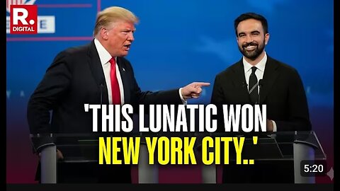 Donald Trump's First Reaction to Zohran Mamdani's NYC Mayoral Race Win | Watch