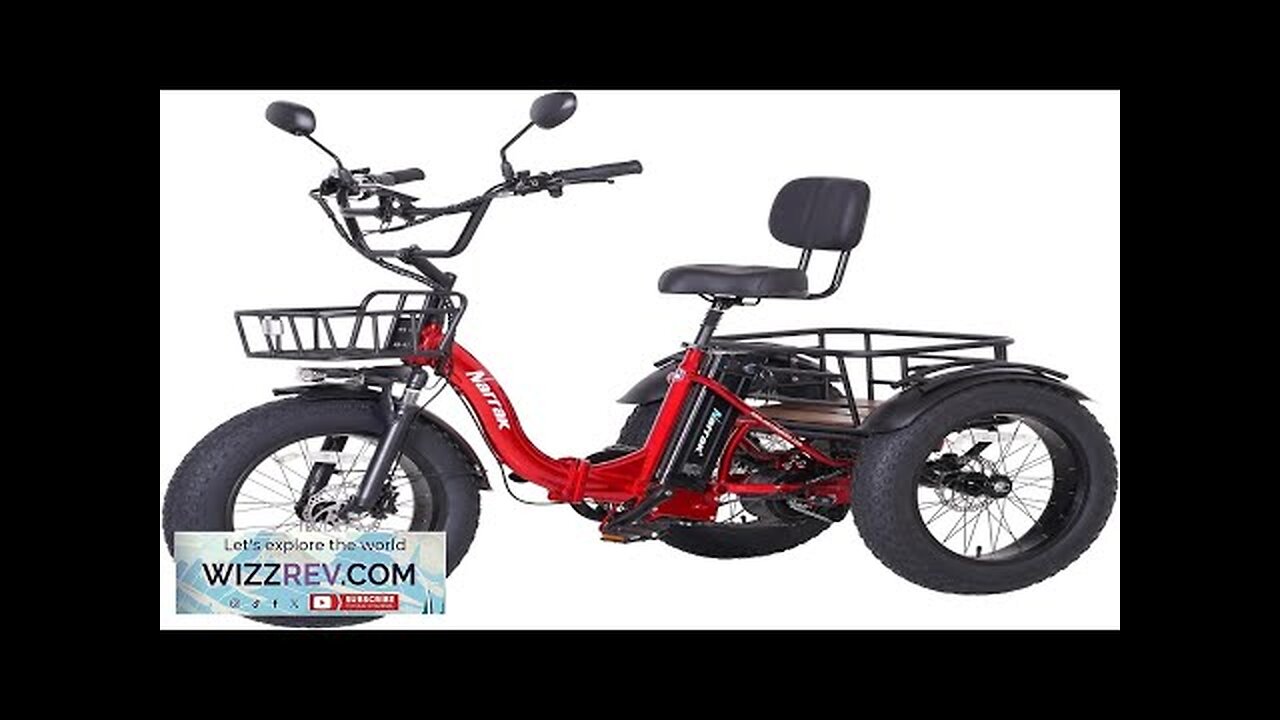 Electric Tricycle for Adults 750W(Peak 1350W) 48V13Ah Ebike 20"x4.0" Aluminum Folding Fat Review