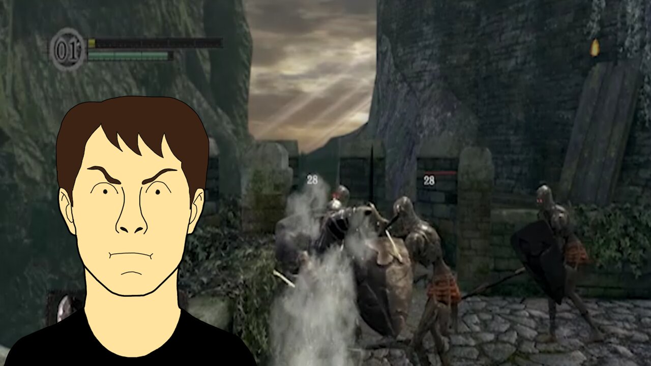 Failing The Second Level In Dark Souls Over And Over Again