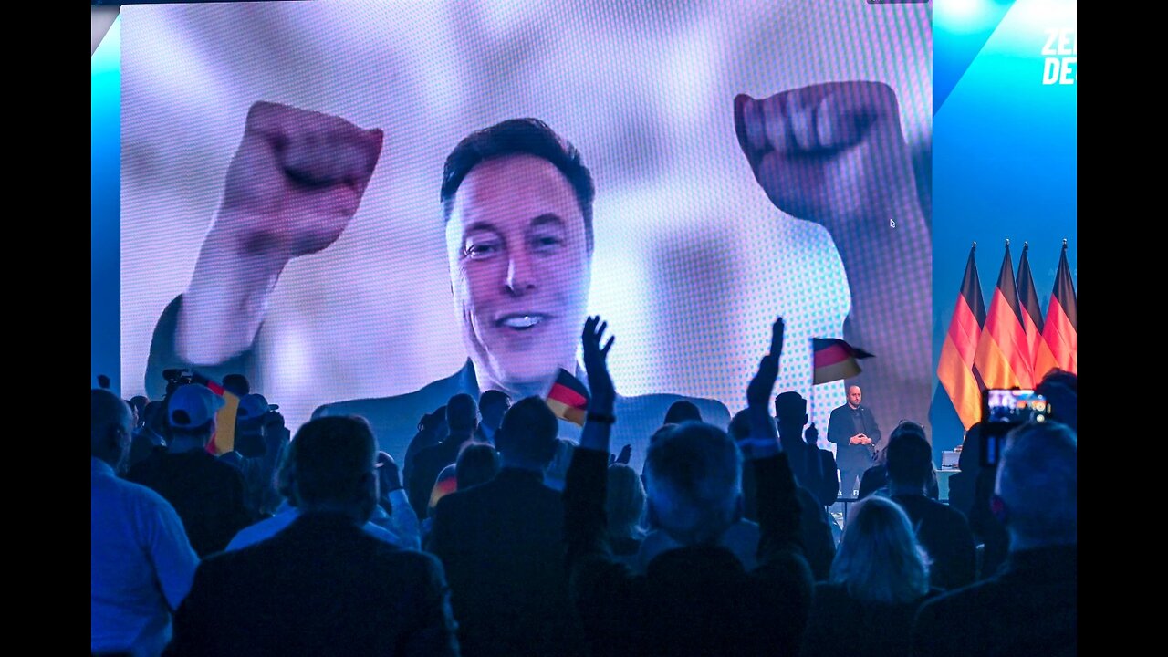 Elon Musk speaks at far-right AfD political party rally in Germany via video call