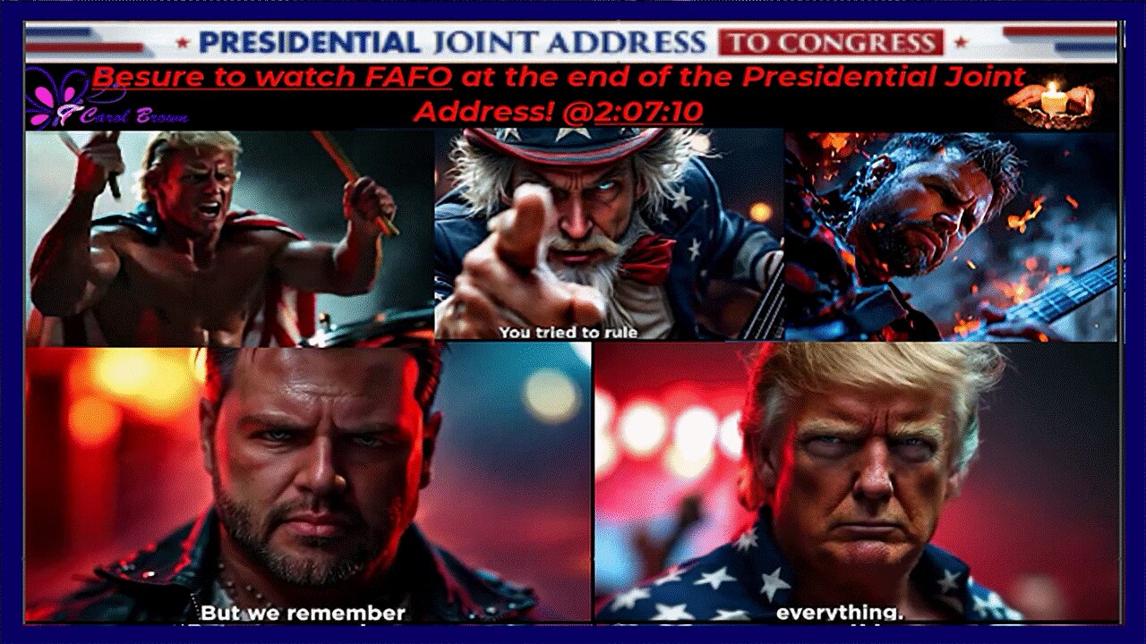 😍💥 PRESIDENTIAL JOINT ADDRRESS TO CONGRESS💥😍 PLUS... FAFO! 😍