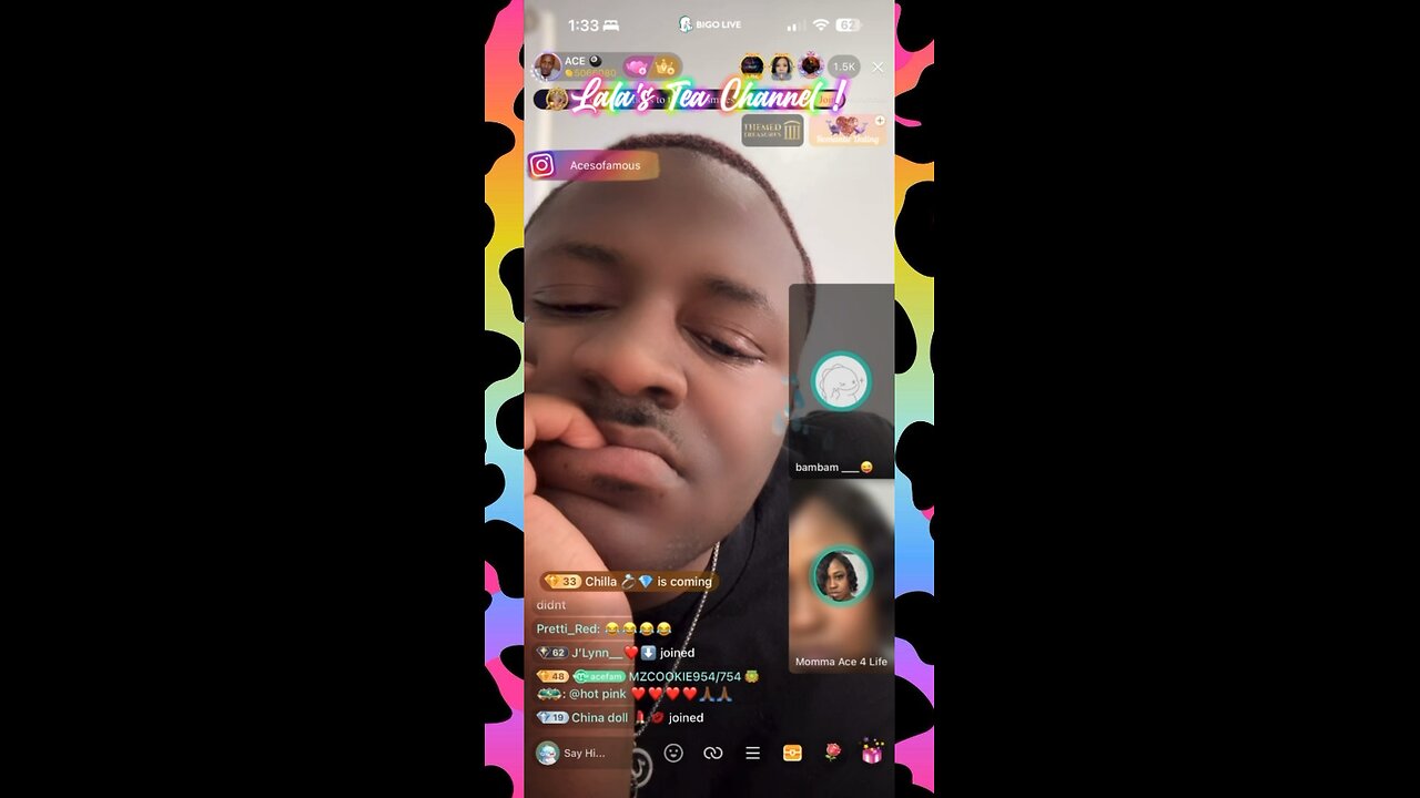 - ACE ; MOMMA ACE GOES TF OFF ON TOMI K !