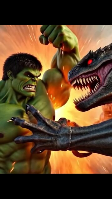 Hulk fighting