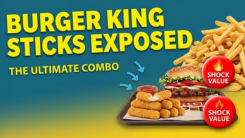 This Burger King Combo SHOCKED Me - Mozzarella Sticks Included