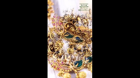 ✨ Low Weight Antique Gold Haram with Grand Look | Dar Jewellery ✨