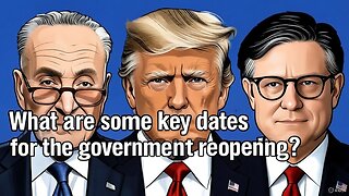 What are some key dates for the government reopening? - AC Daily Show Ep 581