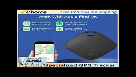 Smart GPS Tracker Work with Apple Find My APP ITag Anti Lost Review