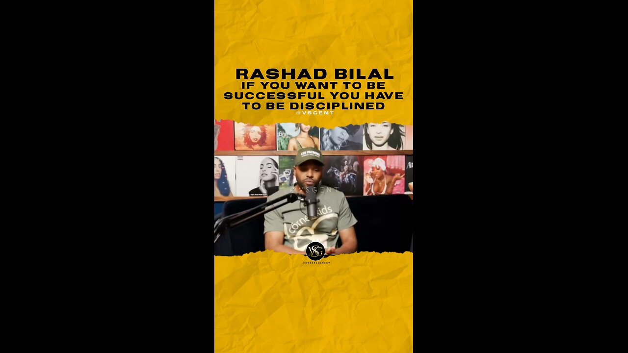 @rashadbilal If you want to be successful you have to be disciplined