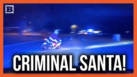 Santa the Wanted Criminal! Man in Christmas Attire on Motorcycle Speeds Away from Police at 120mph