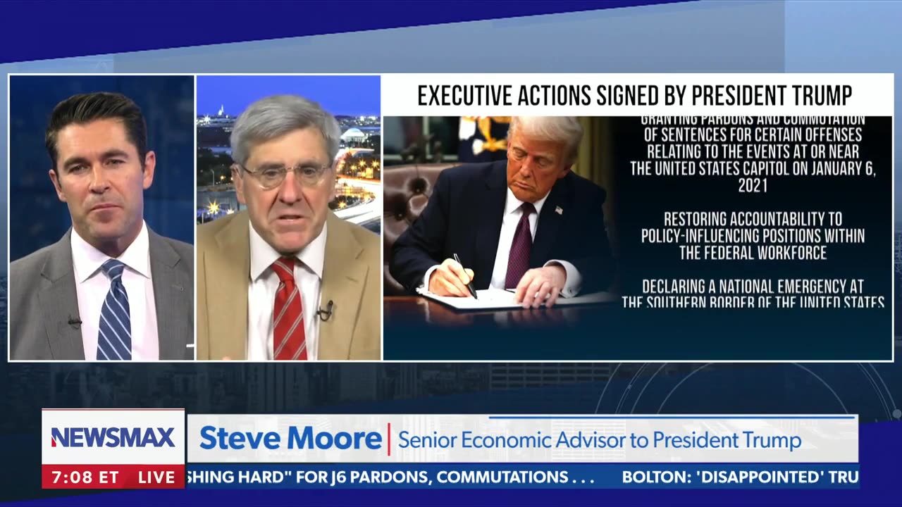 Steve Moore Says Trump’s First Hours Tops Biden’s Entire Presidency