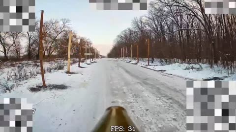 Russians Setting Up Anti-Drone Netting Above Entire Roadways