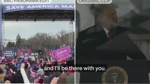 BBC 'doctored' Trump's J6 speech...