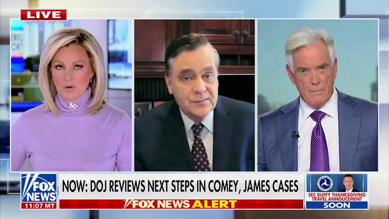 Jonathan Turley Says James Comey, Letitia James Arent Out Of Woods After Judge Drops Charges