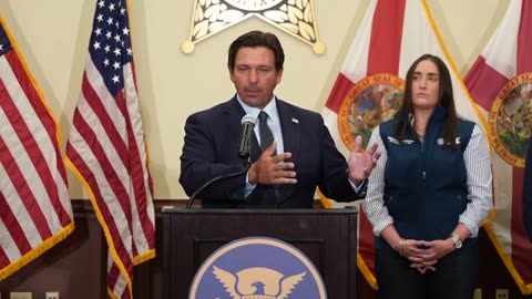 AG Uthmeier joins Governor DeSantis to announce DHS Reimbursement Checks for Florida Immigration Enforcement.
