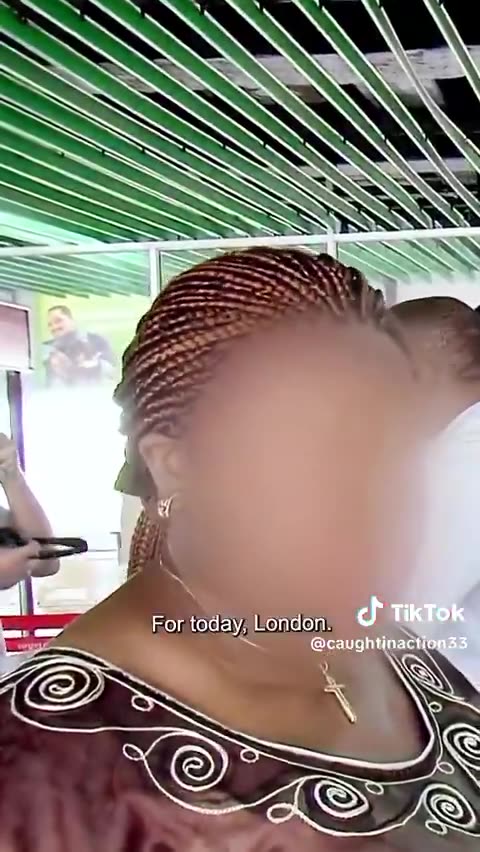 A scamming Nigerian mother, 7 weeks away from giving birth is stopped at a British Air...