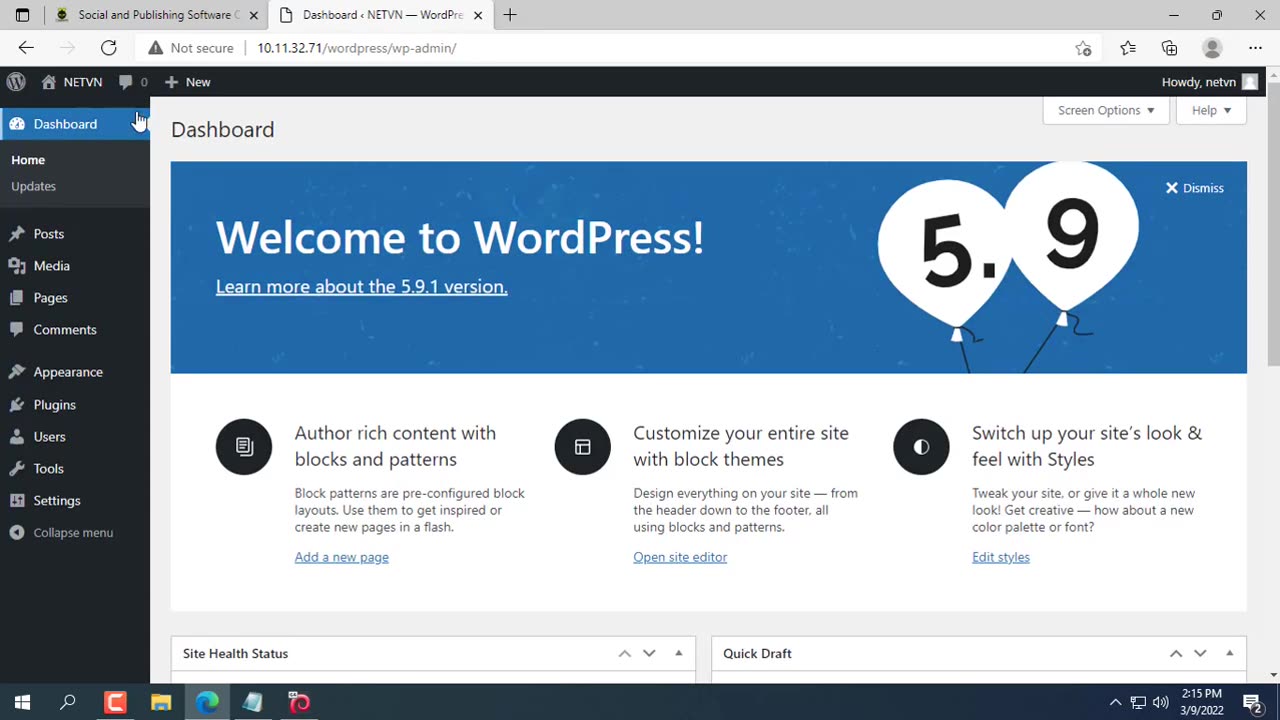 How to create your own website on Windows
