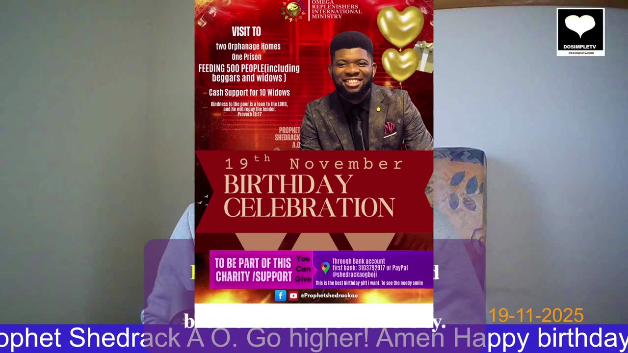 A friend in need. Happy Birthday Prophet Shedrach O. Ask Me Call 24/100