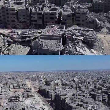 Imagine sharing footage of Gaza that looks apocalyptic and still framing it as a ‘war’ like it’s between two equal sides. | Jews have done this throughout history-Holocaust = Jew term for burnt offering to their god 👹