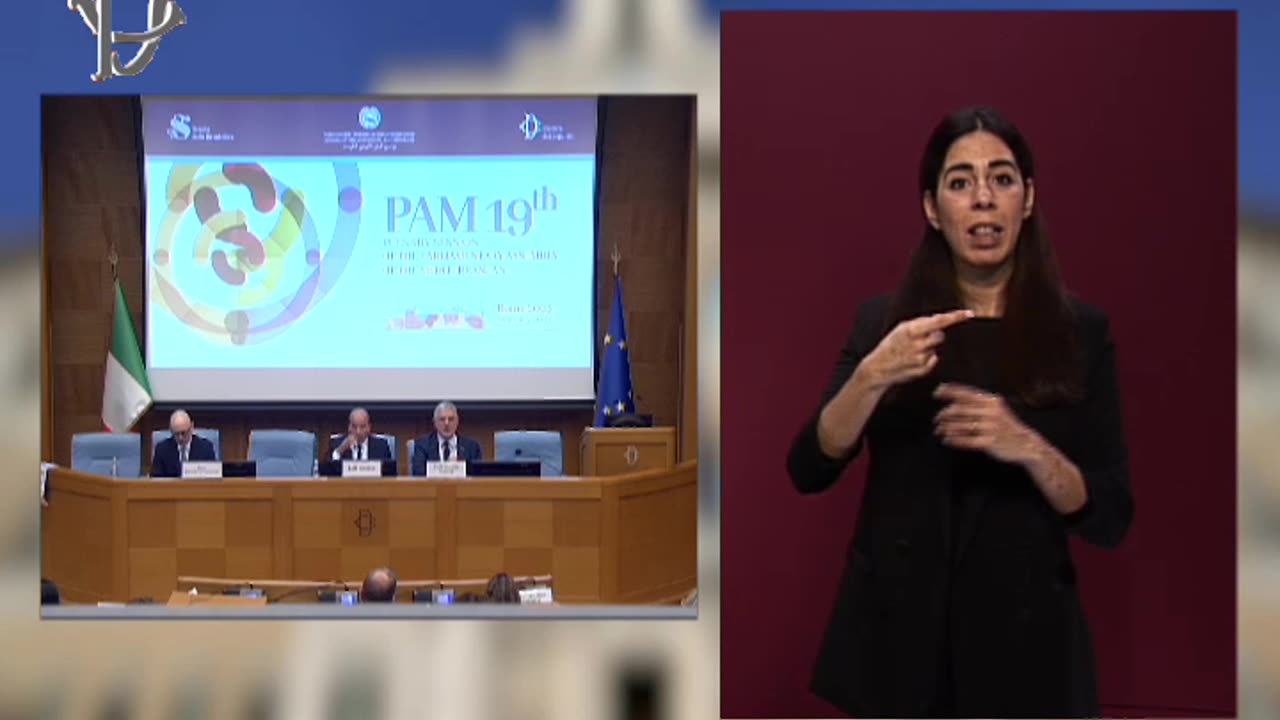 Roma - 9° Meeting dell'Assemblea parlamentare del Mediterraneo - Ses. inaugurale (20.02.25)
