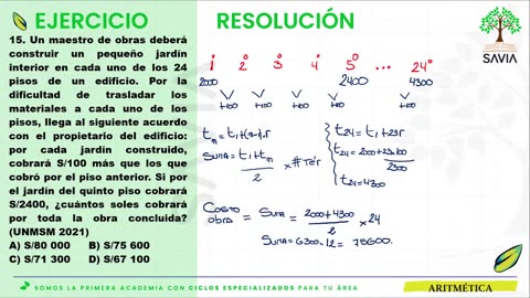 SAVIA REGULAR 2025 | Semana 07 | Aritmética