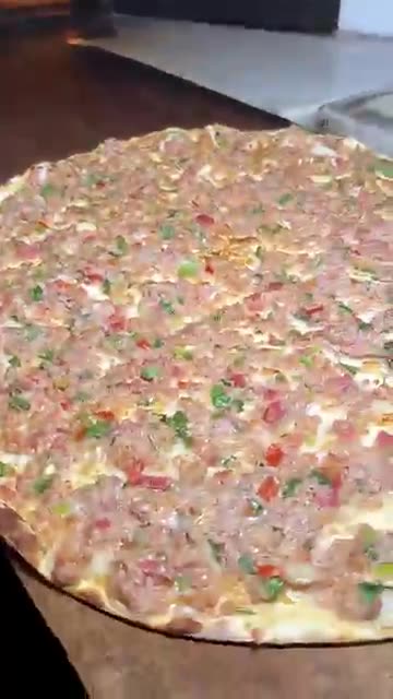 Crispy Turkish Lahmacun Fresh from the Oven!