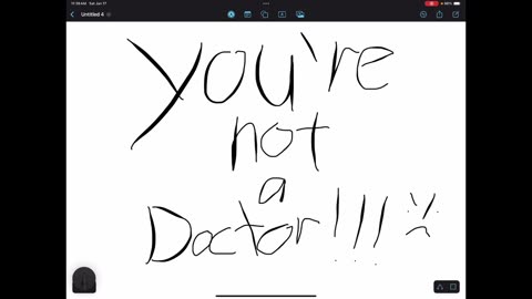 You’re not a doctor
