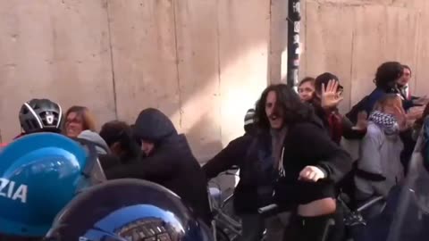 The Italian police in Turin have had enough of Islamists and pro Palestine anti-fascists.