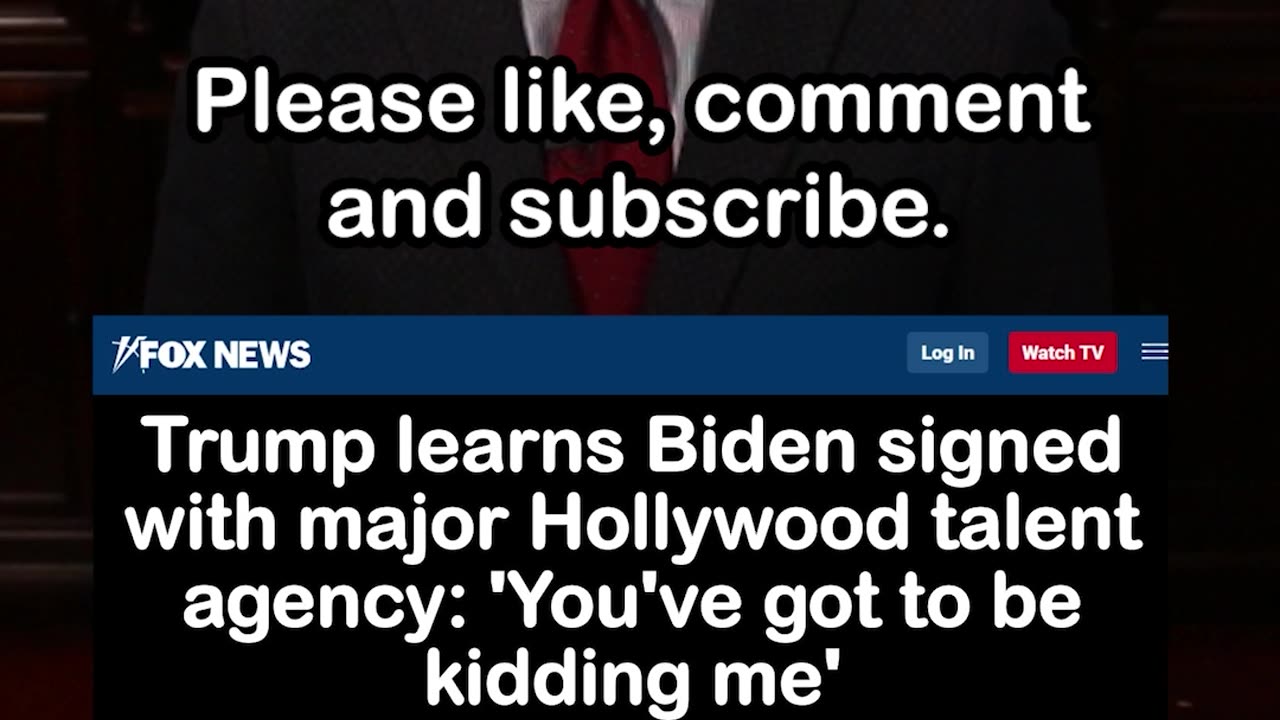 Trump Reacts to Biden Signing with major Hollywood talent agency, CAA